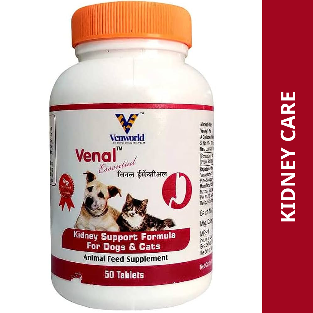 Venkys Venal Essentials Tablet for Dogs and Cats (pack of 50 tablets)