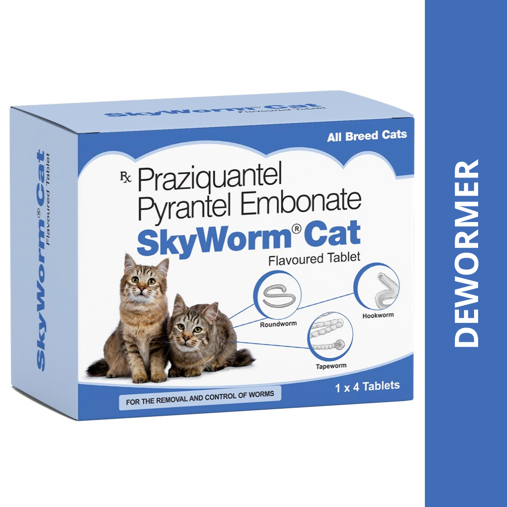 Skyec Skyworm Cat Deworming Tablet (pack of 4 tablets)