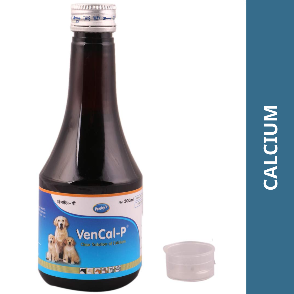 Venkys Vencal P Syrup Calcium Supplement for Dogs and Cats (200ml)