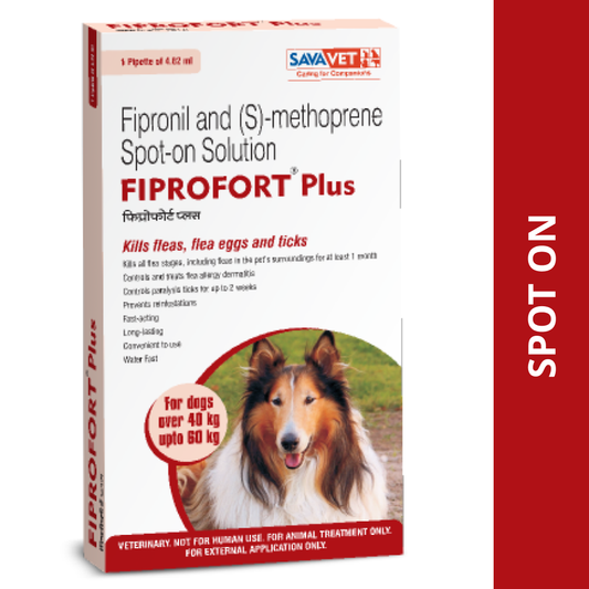 Savavet Fiprofort Plus (Fipronil) Tick and Flea Control Spot On for Dogs