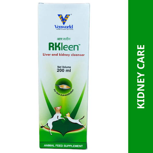 Venkys RKleen Syrup Liver & Kidney Support for Dogs & Cats (200ml)