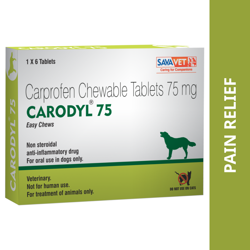 Savavet Carodyl (Carprofen) Dog 75mg Tablet (pack of 6 Tablets)