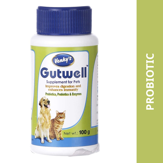 Venkys Gutwell Pre & Probiotics Gut Health Powder for Dogs and Cats