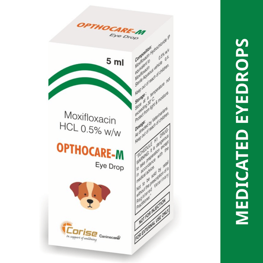 Corise Opthocare M (Moxifloxacin) Eye Drops for Dogs and Cats (5ml)