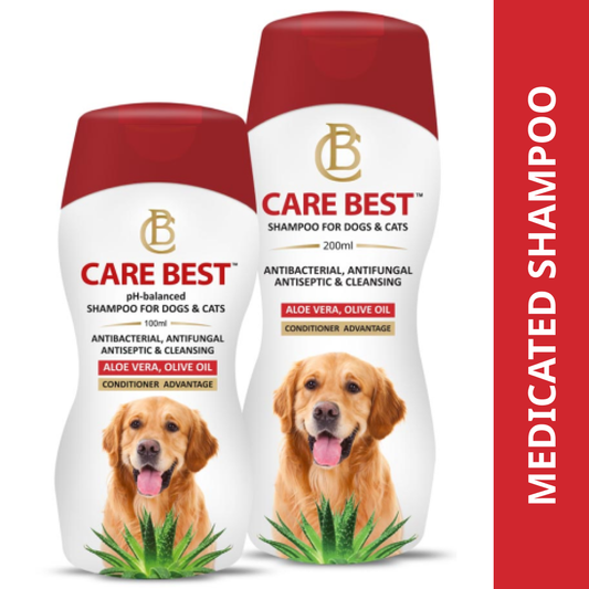 Skyec Carebest Antibacterial Antifungal Shampoo for Dogs & Cats