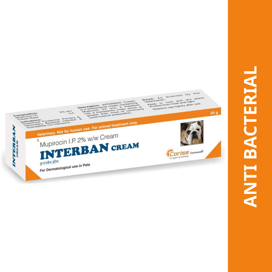 Corise Interban (Mupirocin) Cream for Dogs & Cats (20g)