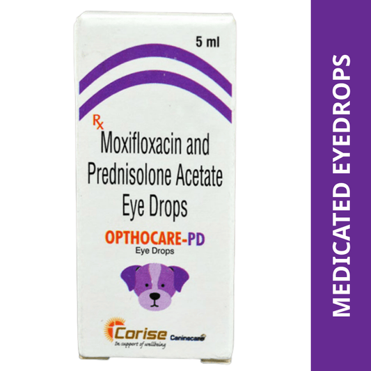 Corise Opthocare PD (Moxifloxacin Prednisolone) Eye Drops for Dogs and Cats (5ml)