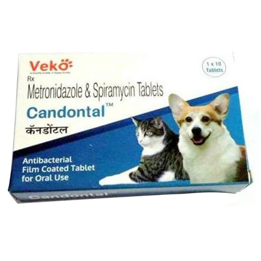 Veko Candontal Tablet for Dogs and Cats (pack of 10 tablets)