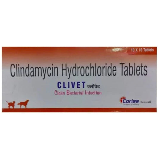 Corise Clivet (Clindamycin) Tablet for Dogs and Cats (10 tablets)